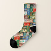 錆びた古いライセンスプレート ソックス (左外側)