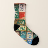 錆びた古いライセンスプレート ソックス (右外側)