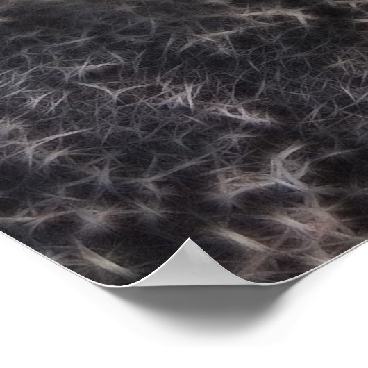 錆びた古い歯車 ポスター (角)