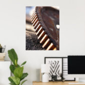 錆びた古い歯車 ポスター (ホームオフィス)