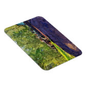 錆びた古い車とトラックの列抽象芸術 マグネット (右側)