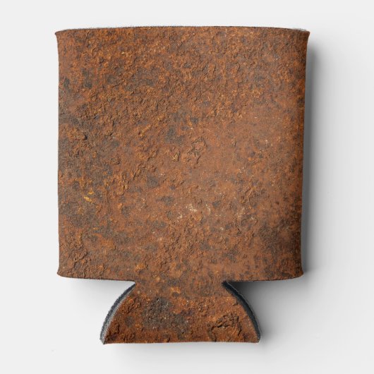 錆びた古い金属：鉄のテクスチャ。 缶クーラー (正面)