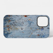錆びた古鉄の青い染み iPhoneケース (裏面横)