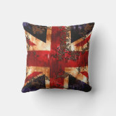 錆びた国統一された国国旗 クッション (裏面)