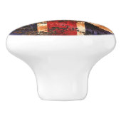 錆びた国統一された国国旗 セラミックノブ (側面)