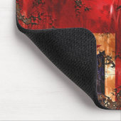 錆びた国統一された国国旗 マウスパッド (コーナー)