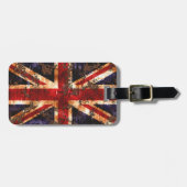 錆びた国統一された国国旗 ラゲッジタグ (正面横)