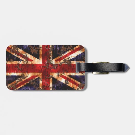 錆びた国統一された国国旗 ラゲッジタグ (裏面横)