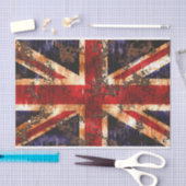 錆びた国統一された国国旗 薄葉紙 (クラフト)