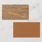 錆びた大理石テクスチャードの名刺 名刺 (正面/裏面)