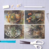 錆びた散水缶 薄葉紙 (クラフト)