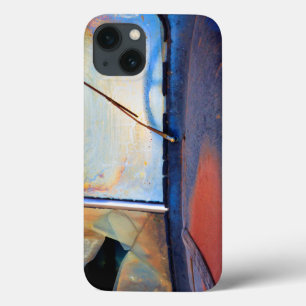 錆びた旧型トラックのフロントガラス iPhone 13ケース