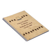 錆びた星とロウソクの手帳 ノートブック (右側)