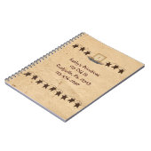 錆びた星とロウソクの手帳 ノートブック (左側)