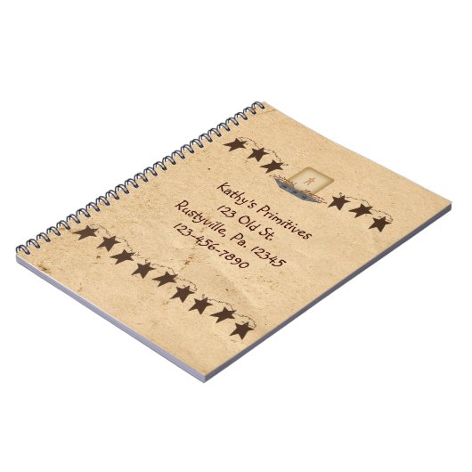 錆びた星とロウソクの手帳 ノートブック (左側)