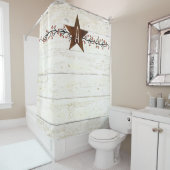 錆びた星と果実モノグラム シャワーカーテン (インサイチュ)