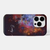 錆びた星雲の名前   iPhoneケース (裏面横)