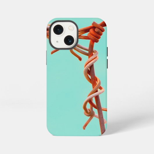錆びた有刺鉄結び iPhoneケース (裏面)