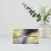 錆びた有刺鉄線 名刺 (スタンド正面)