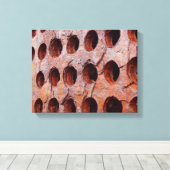 錆びた有孔金属キャンバス印刷 キャンバスプリント (インサイチュ (ウッドフロア))