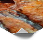 錆びた有孔金属ポスター ポスター (角)