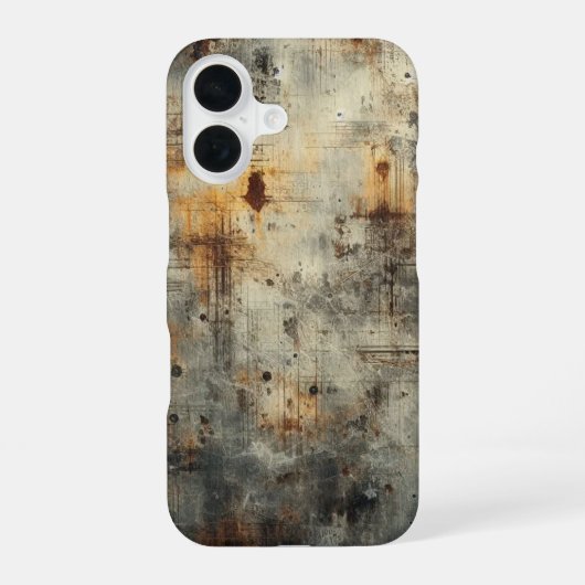 錆びた模様のiPhone 16ケース iPhone 16ケース (裏面)