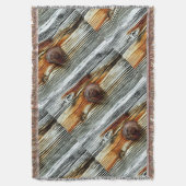 錆びた流木グレーのサンダー_コーブ スローブランケット (正面縦)