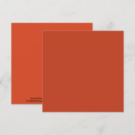 錆びた焦げカボチャ無地の色 カード