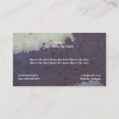 錆びた腐食した金属、テクスチャカスタム 名刺 (裏面)