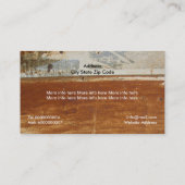 錆びた腐食した金属、テクスチャカスタム 名刺 (裏面)