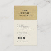 錆びた腐食性のグランジ黄色い金属テクスチャ 名刺 (裏面)