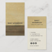 錆びた腐食性のグランジ黄色い金属テクスチャ 名刺 (正面/裏面)