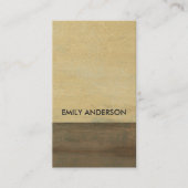 錆びた腐食性のグランジ黄色い金属テクスチャ 名刺 (正面)