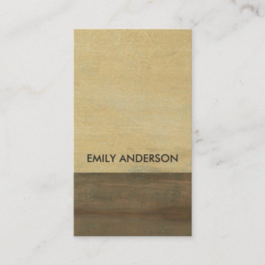 錆びた腐食性のグランジ黄色い金属テクスチャ 名刺 (正面)