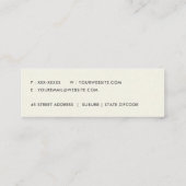 錆びた腐食性オレングランジジメタルのテクスチャ スキニー名刺 (裏面)