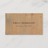 錆びた腐食性オレングランジジメタルのテクスチャ 名刺 (正面)