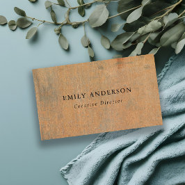 錆びた腐食性オレングランジジメタルのテクスチャ 名刺