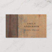 錆びた腐食性オレングランジジメタルのテクスチャ 名刺 (正面)