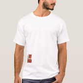 錆びた赤いヘム Tシャツ (正面)