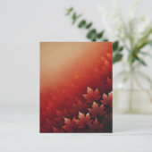 錆びた赤メープル秋グラデーションスクラップブック紙 (スタンド正面)