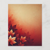 錆びた赤メープル秋グラデーションスクラップブック紙 (裏面)