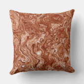 錆びた赤大理石抽象芸術 クッション (裏面)