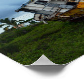 錆びた退職した魚釣りボート ポスター (角)