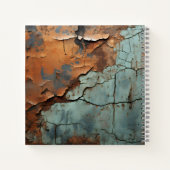 錆びた金属のテクスチャ古い錆びた金属 ノートブック (裏面)