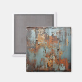 錆びた金属のテクスチャ古い錆びた金属 マグネット (正面/裏面)