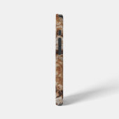 錆びた金属の抽象画 iPhoneケース (左側面)