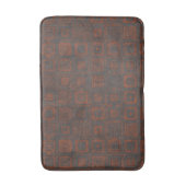 錆びた金属の正方形 バスマット (正面縦)