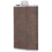 錆びた金属の正方形 フラスク (左)