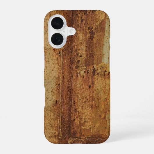 錆びた金属の表面 iPhone 16ケース (裏面)