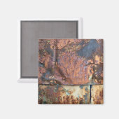 錆びた金属サイディング旧産業建物磁石 マグネット (正面/裏面)